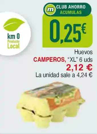 Masymas CAMPEROS Huevos "XL" oferta