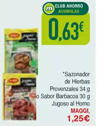 Masymas MAGGI Sazonador de Hierbas Provenzales o Sabor Barbacoa Jugoso al Horno oferta