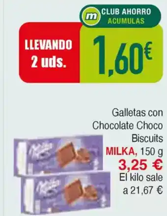 Masymas MILKA Galletas con Chocolate Choco Biscuits oferta