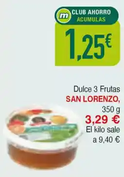 Masymas SAN LORENZO Dulce 3 Frutas oferta