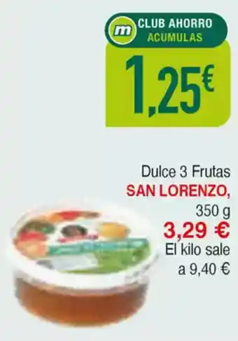 Masymas SAN LORENZO Dulce 3 Frutas oferta