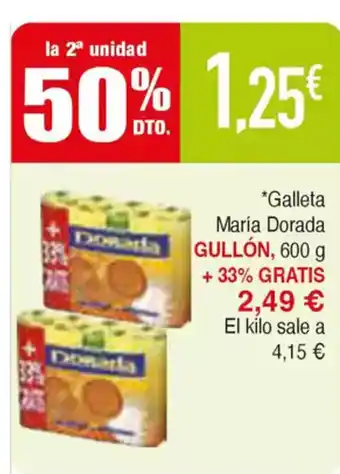 Masymas GULLÓN Galleta María Dorada Donata oferta