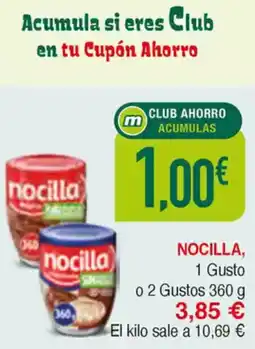 Masymas NOCILLA 1 Gusto o 2 Gustos oferta