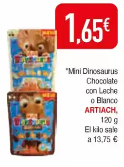 Masymas ARTIACH Mini Dinosaurus Chocolate con Leche o Blanco oferta