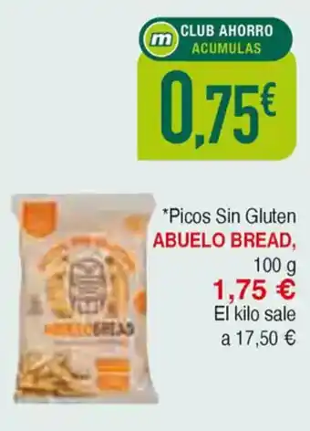 Masymas ABUELO BREAD Picos Sin Gluten oferta