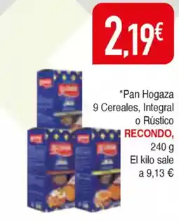 Masymas RECONDO Pan Hogaza 9 Cereales, Integral o Rústico oferta