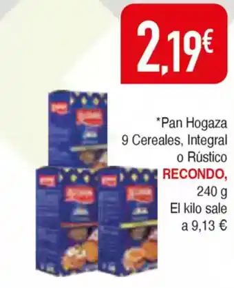 Masymas RECONDO Pan Hogaza 9 Cereales, Integral o Rústico oferta