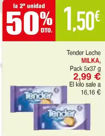 Masymas MILKA Tender Leche oferta