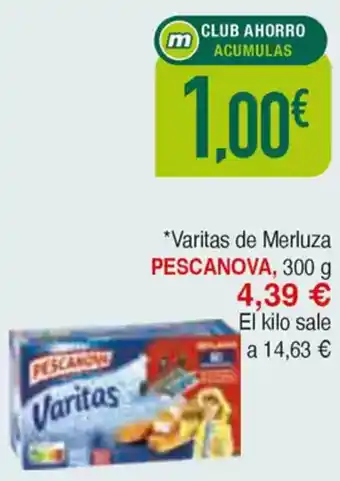 Masymas PESCANOVA Varitas de Merluza oferta