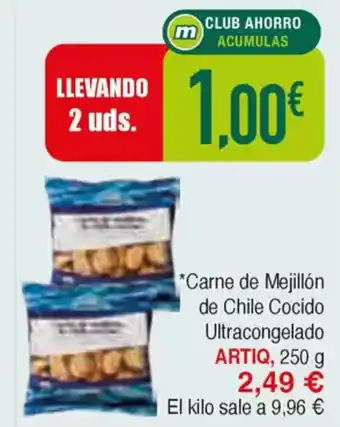 Masymas ARTIQ Carne de Mejillón de Chile Cocido Ultracongelado oferta