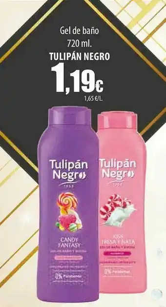 SPAR Lanzarote Gel De Baño Tulitpán Negro oferta