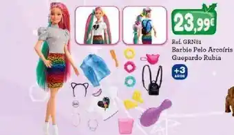 Todojuguete Barbie Pelo Arcoíris Guepardo Rubia oferta