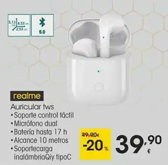 Eroski Realme Auricular Tws oferta