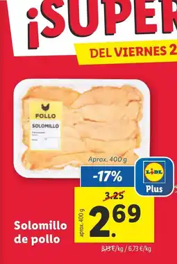 Lidl Solomillo de pollo oferta