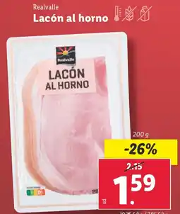 Lidl REALVALLE Lacón al horno oferta