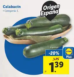 Lidl Calabacín oferta