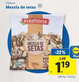 Lidl FRESHONA Mezcla de setas oferta