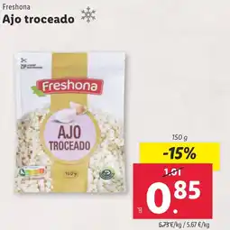 Lidl FRESHONA Ajo troceado oferta