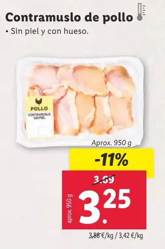 Lidl Contramuslo de pollo oferta