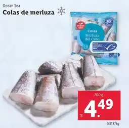 Lidl OCEAN SEA Colas de merluza oferta