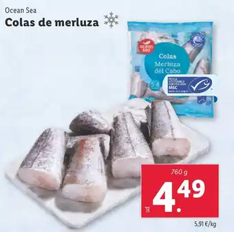 Lidl OCEAN SEA Colas de merluza oferta