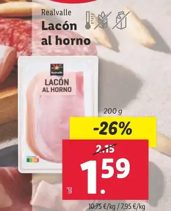 Lidl REALVALLE Lacón al horno oferta