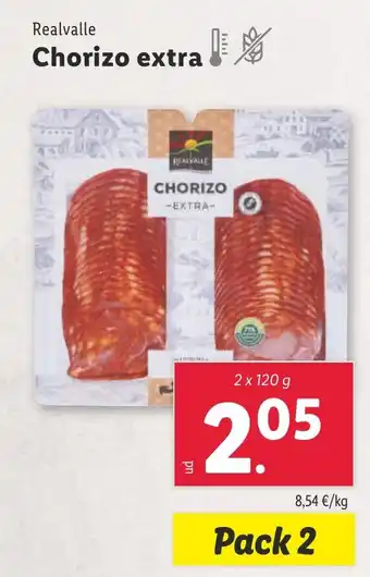 Lidl REALVALLE Chorizo extra oferta