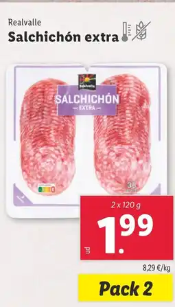 Lidl REALVALLE Salchichón extra oferta