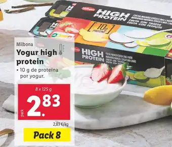 Lidl MILBONA Yogur high protein oferta