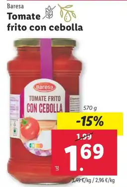 Lidl BARESA Tomate frito con cebolla oferta