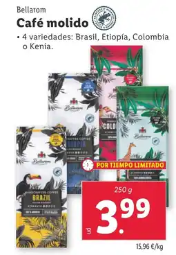 Lidl BELLAROM Café molido oferta