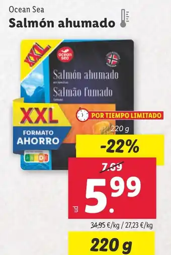 Lidl OCEAN SEA Salmón ahumado oferta