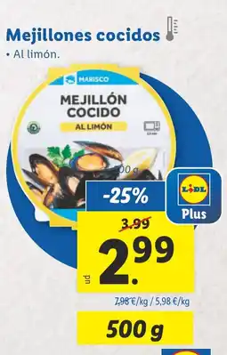 Lidl Mejillones cocidos oferta