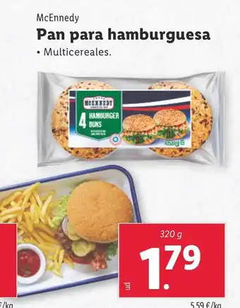 Lidl MOENNEDY Pan para hamburguesa oferta