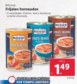 Lidl MCENNEDY Frijoles horneados oferta