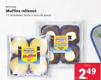 Lidl MCENNEDY Muffins rellenos oferta