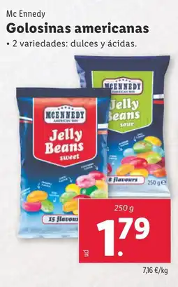 Lidl MCENNEDY Golosinas americanas oferta