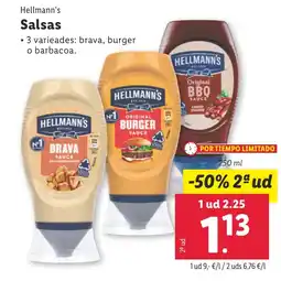 Lidl HELLMANN'S Salsas oferta