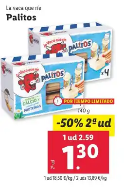 Lidl LA VACA QUE RIE Palitos oferta