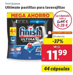 Lidl FINISH QUANTUM Ultimate pastillas para lavavajillas oferta