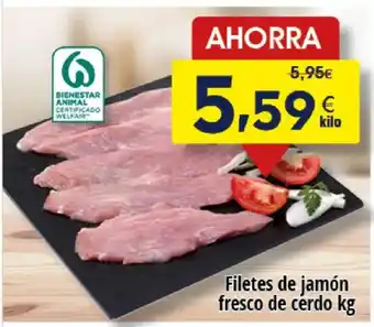 FROIZ Filetes de jamón fresco de cerdo oferta