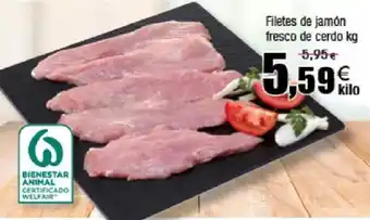 FROIZ Filetes de jamón fresco de cerdo oferta