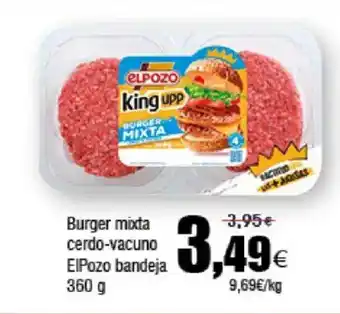 FROIZ ELPOZO Burger mixta cerdo-vacuno bandeja oferta