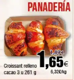 FROIZ Croissant relleno cacao 3 u oferta