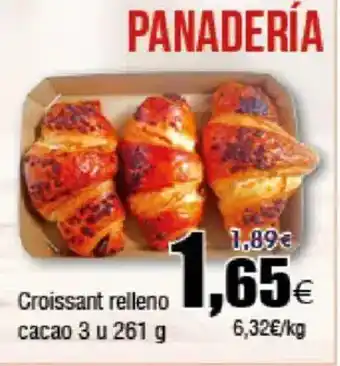 FROIZ Croissant relleno cacao 3 u oferta