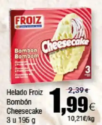 FROIZ FROIZ Helado Bombón Cheesecake 3 u oferta