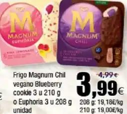 FROIZ Frigo Magnum Chil vegano Blueberry cookie 3 o Euphoria 3 u oferta