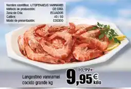 FROIZ Langostino vannamei cocido grande oferta