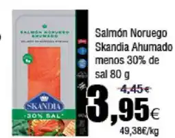 FROIZ Salmón Noruego Skandia Ahumado menos 30% de sal oferta