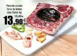 FROIZ Panceta curada Torre de Núñez raza Duroc oferta